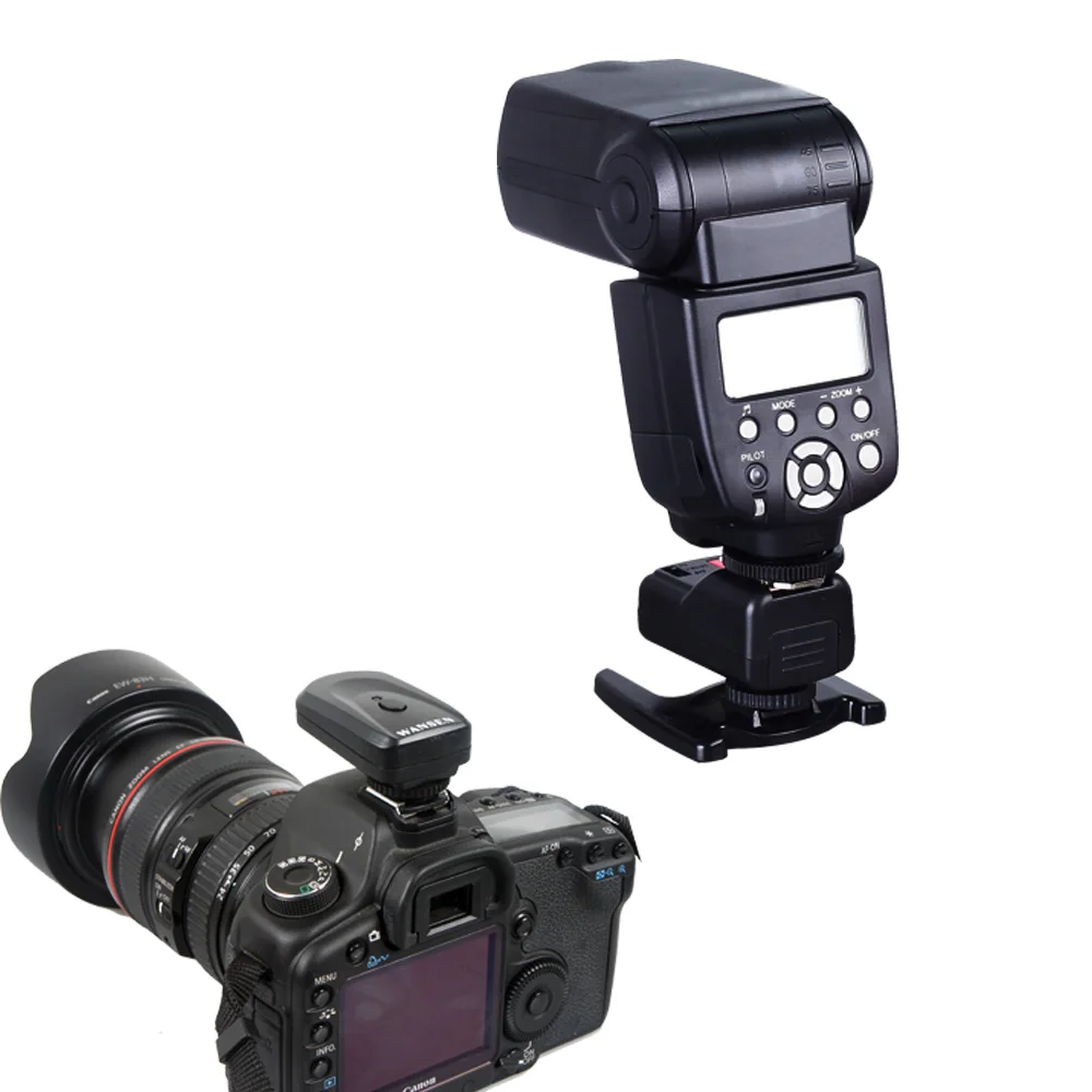 WS PT-04GY 4 Каналы Беспроводной пульт дистанционного управления Speedlite Flash Universal вспышки триггера передатчик и приемники для цифровой зеркальной камеры Canon Nikon Pentax Olympus