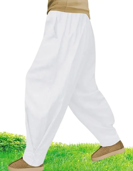 Summer high qualitycotton&linen lay meditation nun pants shaolin monk kung fu bloomers zen trousers gray/yellow/blue/black/white