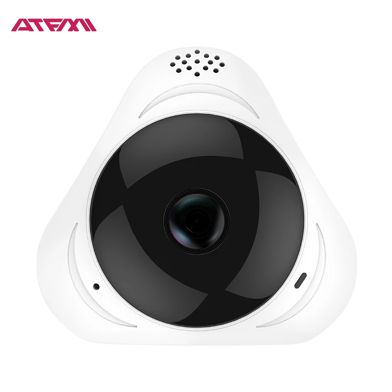 ATFMI Q4 960P MINI WIFI IP Camera with 360 Degree Wireless Night Vision Baby Monitor for Motion Detection Two Way Talk for Phone