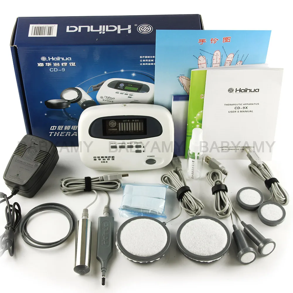 

Haihua CD-9 Pro Serial QuickResult therapeutic and detection apparatus Electrical stimulation Acupuncture therapy Device 110-220