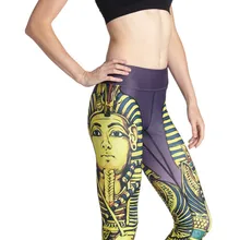 Женские Эластичные облегающие штаны с принтом Tutankhamun для тренировок в тренажерном зале для йоги бега занятий спортом леггинсы для фитнеса дропшиппинг