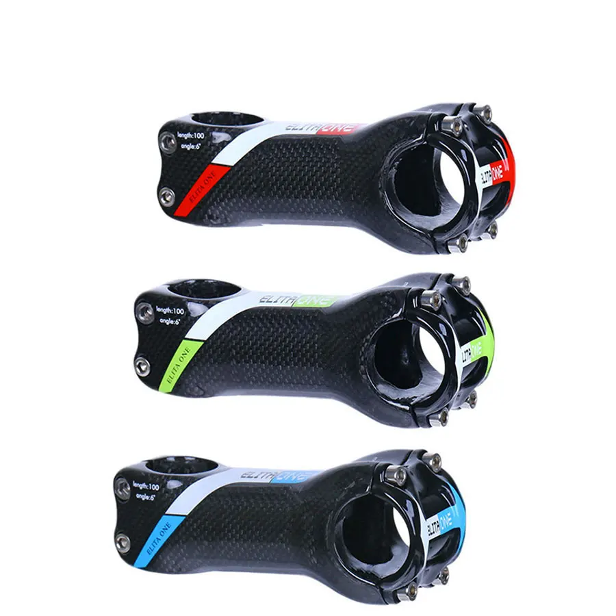 

Bicycle Stem Carbon Fibre Stems Road/Mountain Stem Bicycles 6 Degree Bike accessories 3K 31.8mm length 70/80/90/100/110/120mm