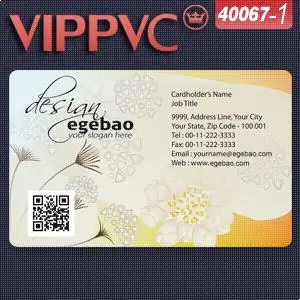 

a40067-1 Credit card size Card prints Custom PVC Card