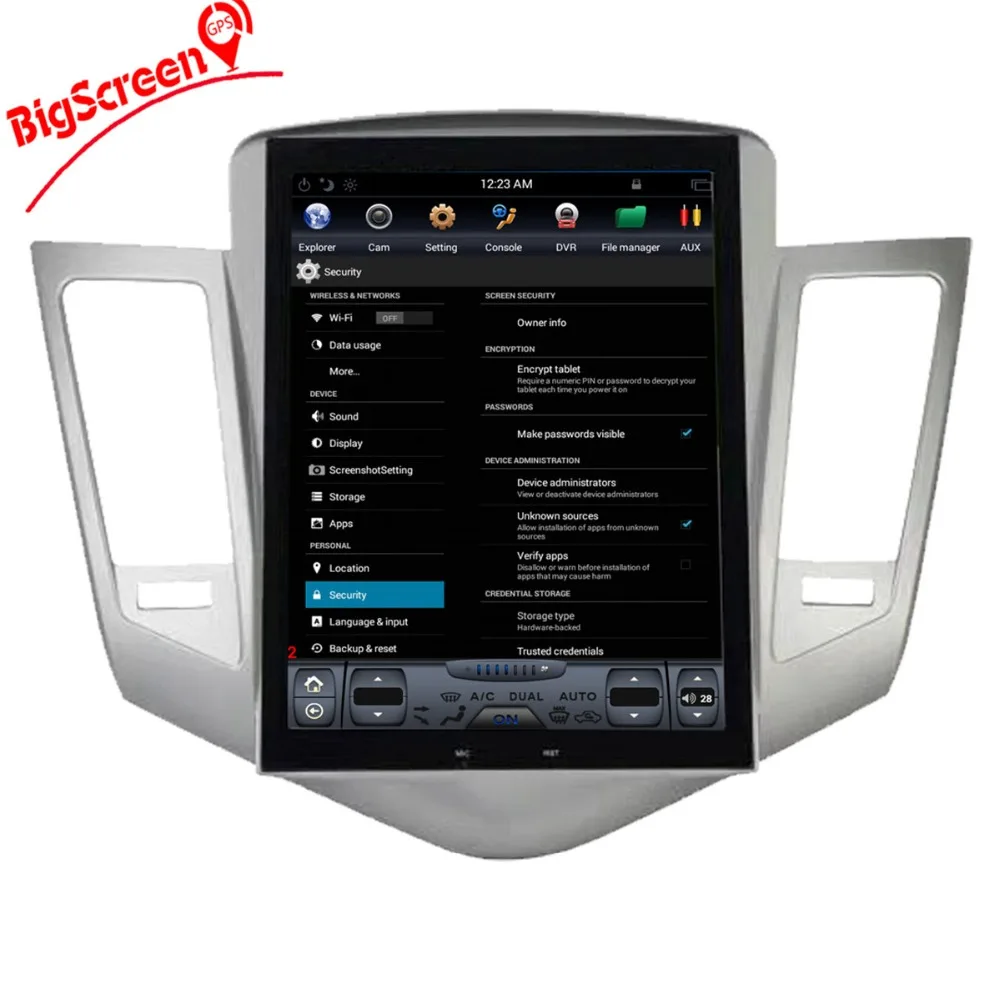 Sale Tesla Style Android 7.1 Car DVD Player GPS Navi For CHEVROLET CRUZE 2009-1013 Radio Stereo Unit Satnav Multimedia Autoradio 1