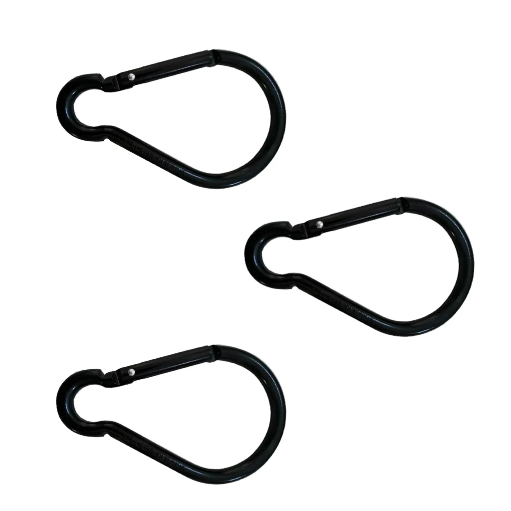 MagiDeal 15pcs Multiuse Camping Keychain Carabiner Key Holder Sports Backpack Buckle Aluminum Keychain Carabiner