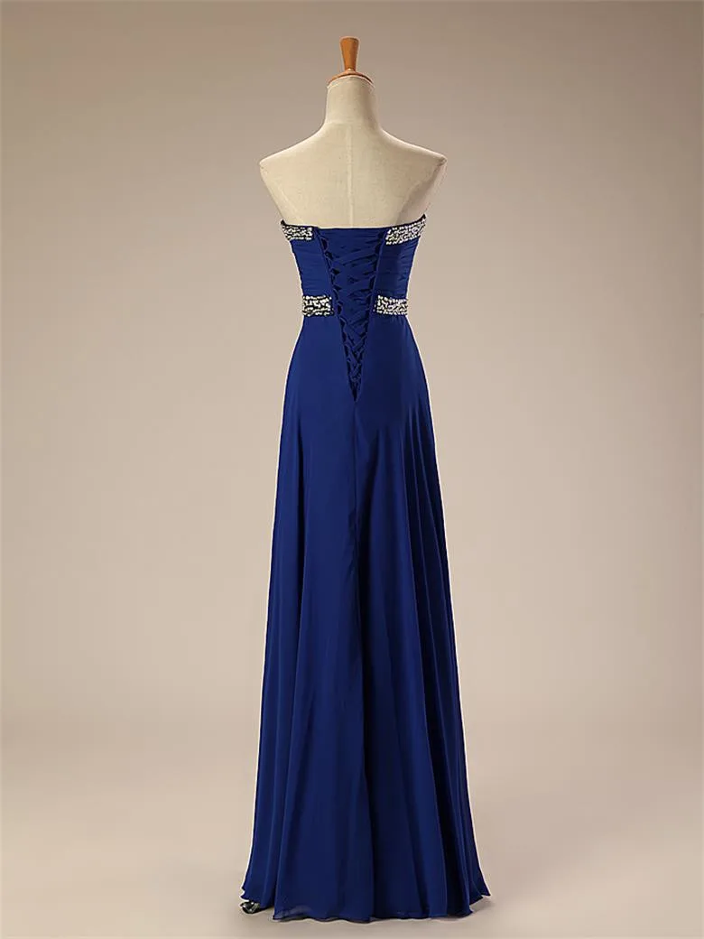 royal blue and lime green dresses