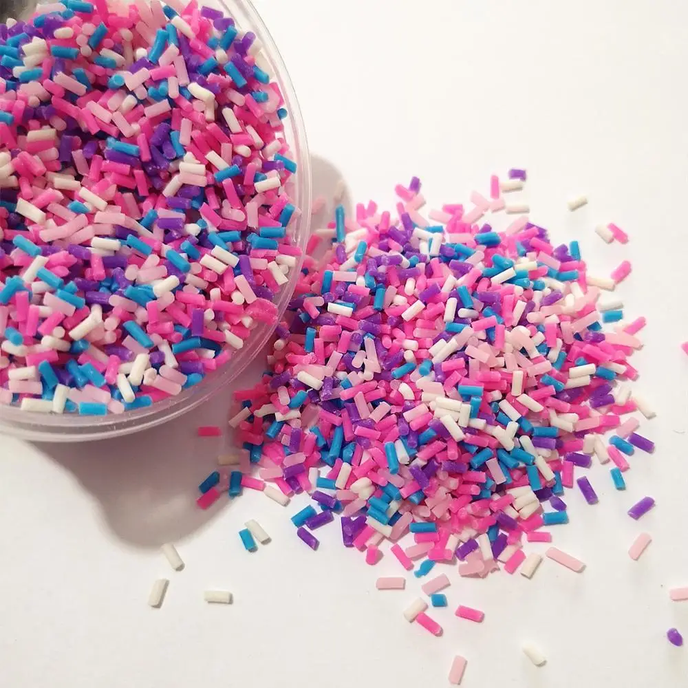 

20g Nice Cute Fimo Clay Material Simulation Chocolate Sprinkles Sugar Needle Simulation Ice Cream Cake Scrapbook Decoration