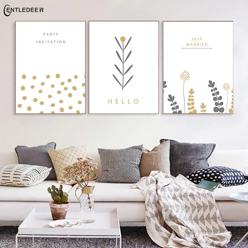 2021 Hello The Day .Pure And Fresh New Canvas Painting Prints Posters Home Decor No Frame Waterproof Decoration | Дом и сад