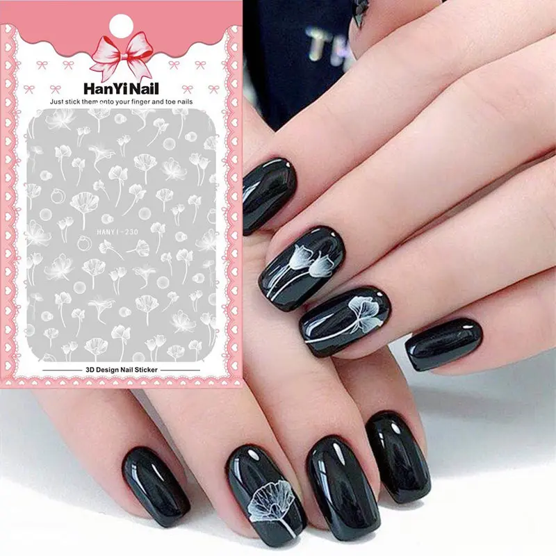 

30 Styles! Florals Patterns! 1 Sheet Nails Art Manicure Back Glue Decal Decorations Design Nail Sticker For Nails Tips Beauty