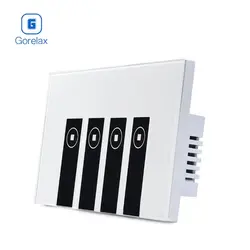 Gorelax Умный дом беспроводной Wi-Fi переключатель дистанционного управления синхронизация настенный светильник сенсорный переключатель с