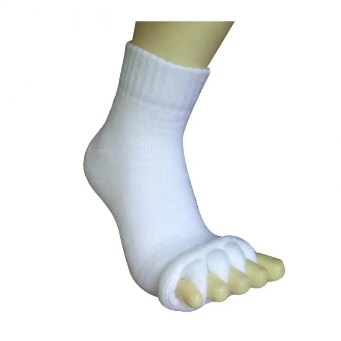 1 пара массажные пять корректор для большого пальца носки для ног выровняйте Мужские t обезболивающие носки для женщин мужчин TS95