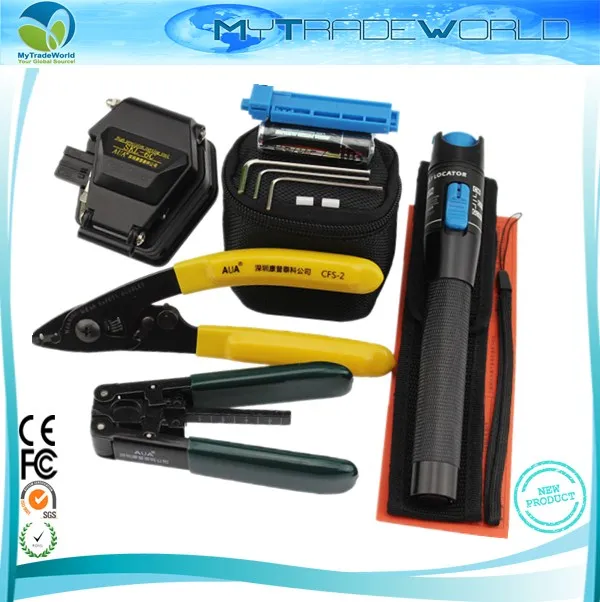 imágenes para Kit de Herramientas de Fibra Óptica FTTH con SKL-6C Optical Fiber Cleaver y 1 mW Visual Fault Locator Fibra Óptica Laser Pen Cable Strippers imágenes para Kit de Herramientas de Fibra Óptica FTTH con SKL-6C Optical Fiber Cleaver y 1 mW Visual Fault Locator Fibra Óptica Laser Pen Cable Strippers