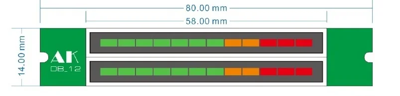LINK1/сварной/двойной 12 уровень индикатор VU метр Музыка Аудио измеритель уровня стерео усилитель доска Режим АРУ