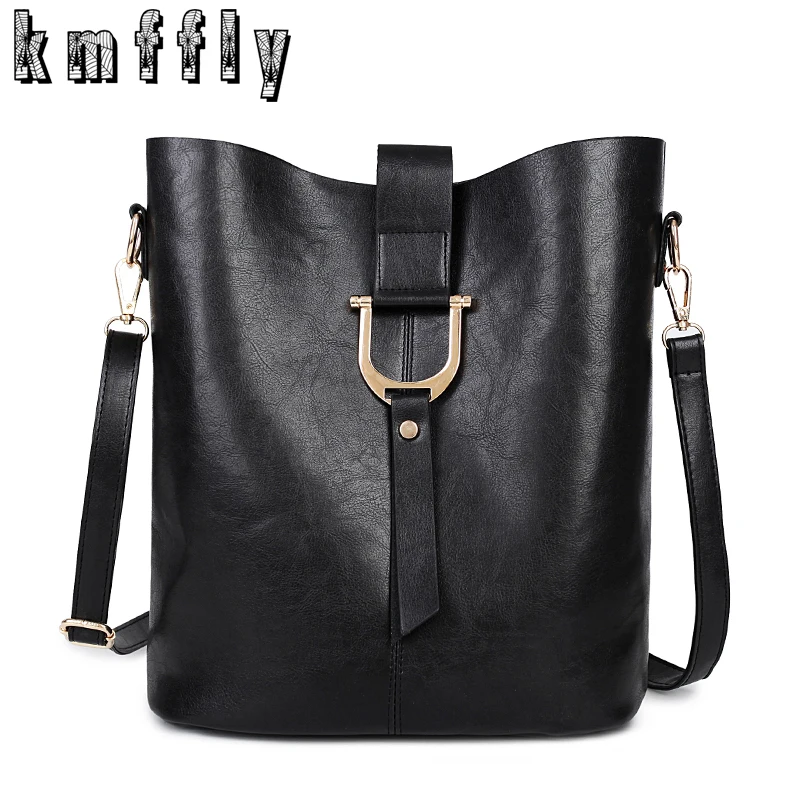 Large capacity Bucket high quality Pu leather Shoulder font b Bag b font font b luxury