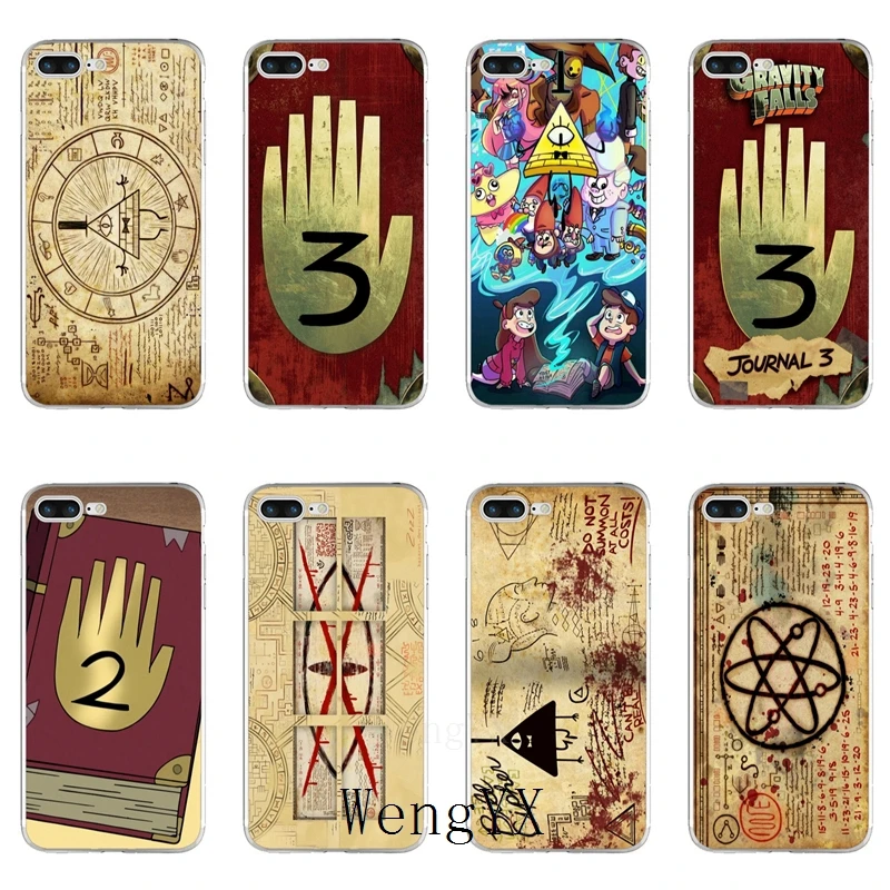 

gravity falls book pattern print Slim silicone TPU Soft phone case For Xiaomi Mi 6 6X A1 5 5s 5x 4 4c 3 mix max 2 note 2