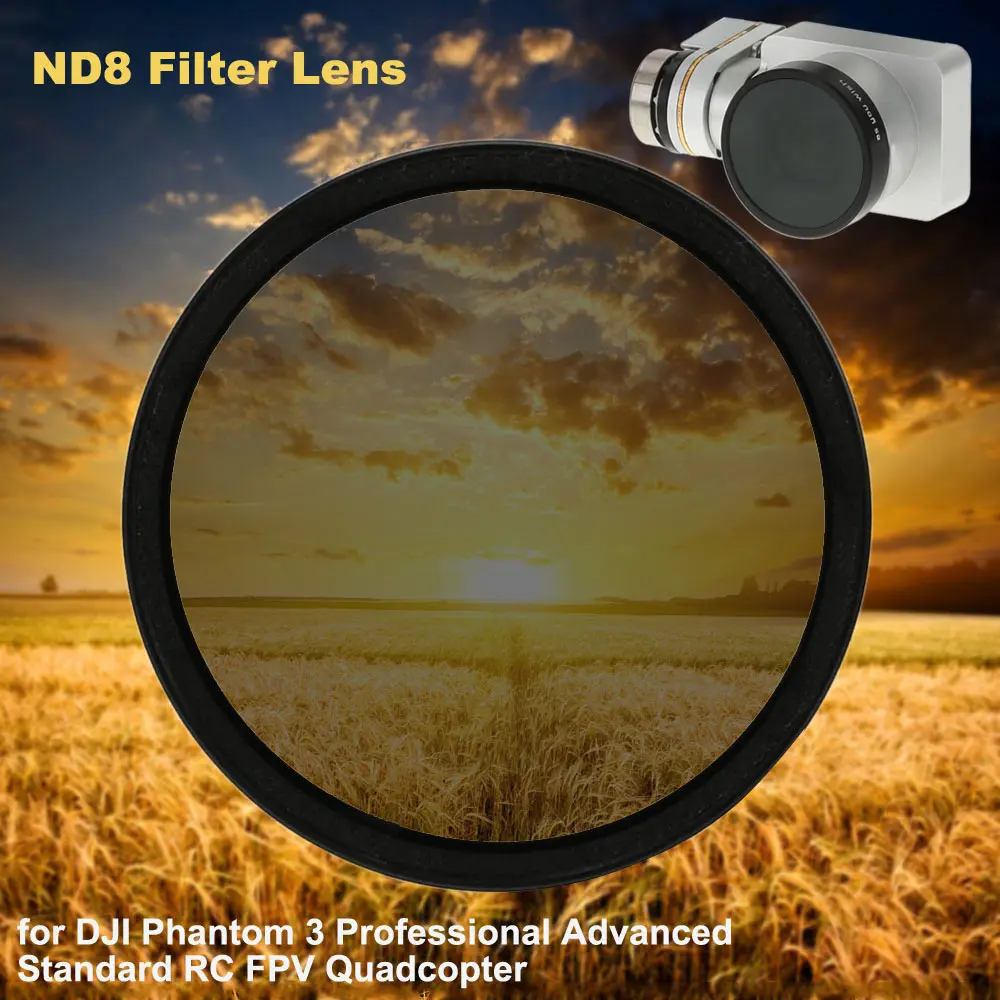 Fashion ND8 Camera Filter Lens For DJI Phantom 3 Professional Advanced Standard RC FPV Quadcopter RC Accessories