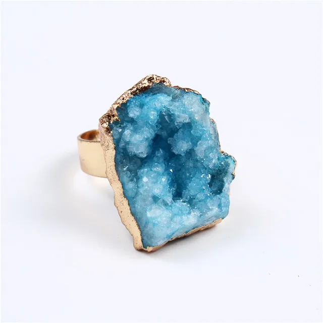 Dayoff Bohemia Geometric Irregular Natural Stone Ring For Women Jewelry Gift Dru Dayoff Bohemia Geometric Irregular Natural Stone Ring For Women Jewelry Gift Dru