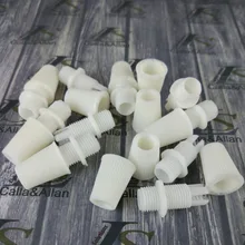 100 шт./лот) белый пластик захваты для крепления кабеля Артикул 007 костюм для M10 резьбой раструбного соединения для Потолочная пластина DIY освещения ручки