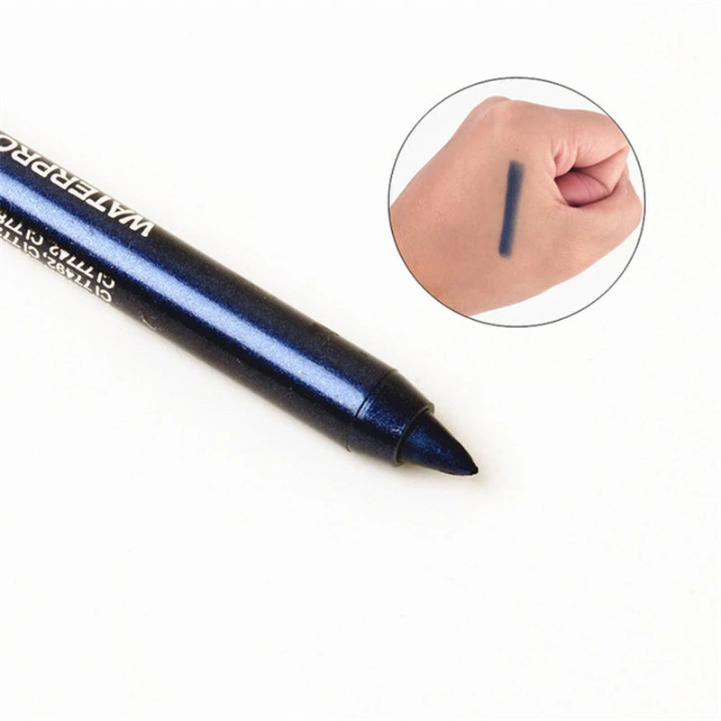 12 Colors Waterproof Eye Liner Pencil Pigment Black Brown Red Long Lasting Eyeliner Pen Eyes Makeup Cosmetics Tools - Цвет: 07