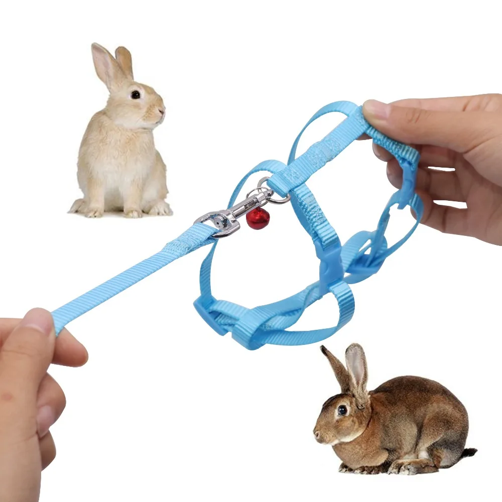 1 pcs Pet rabbit leash Length 123cm Pet Small Animals Collars Harnesses