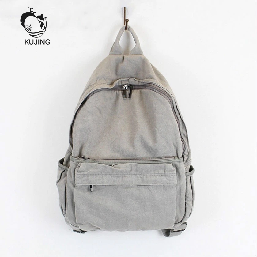 

KUJING premium men and women backpack literary youth canvas backpack large-capacity student bag luxury travel leisure backpack