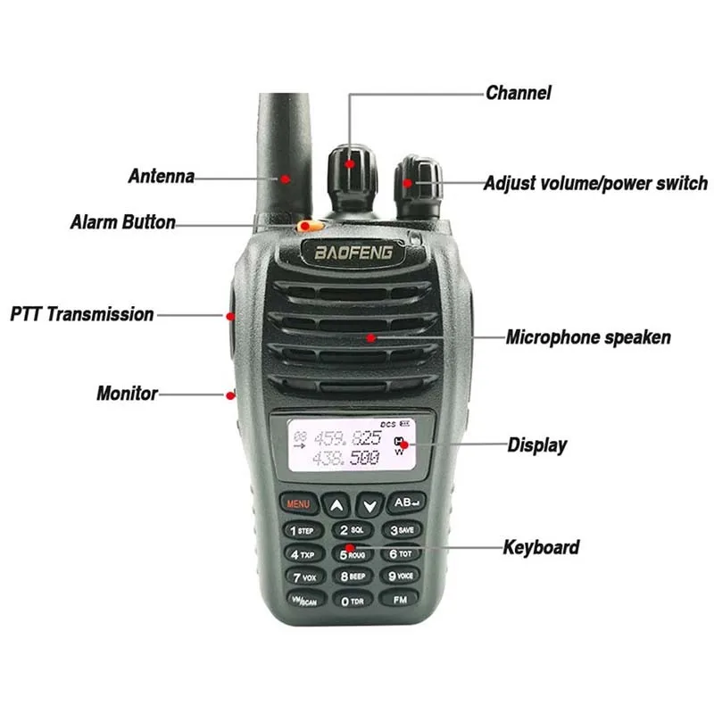 

Baofeng UV-B5 Lightweight Portable Radio Walkie Talkie UHF VHF Dual Band Ham Radio Hf Transceiver Walky Talky Professional Radio
