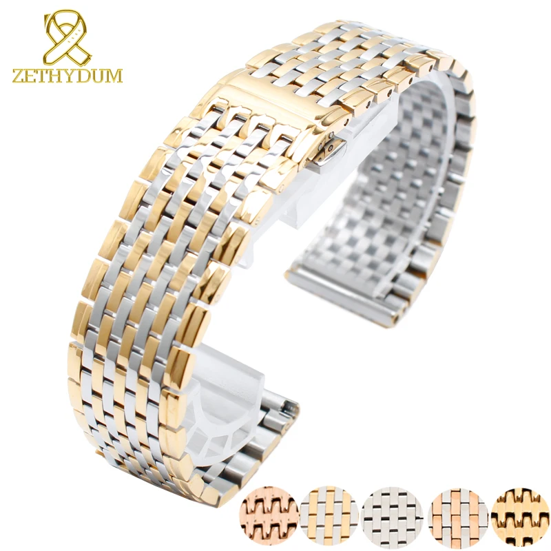 Buy Solid stainless steel bracelet 13mm 18mm mens