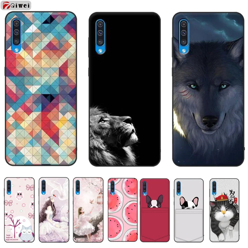 

For Samsung A50 Case Cover Coque A505F A505 A 50 Case Silicone Cute Print Soft TPU Back Cover Funda For Samsung Galaxy A50 Case