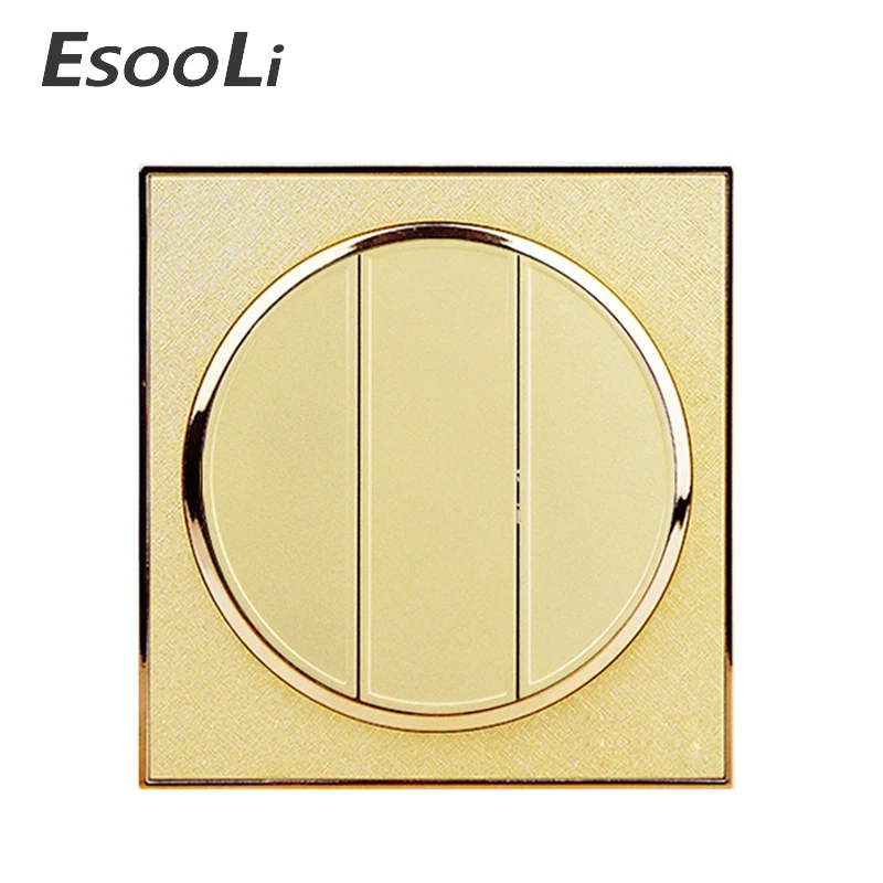 EsooLi горячие пластиковые 3 банды 2 пути AC 110 ~ 250 В прерыватель 10А Настенные