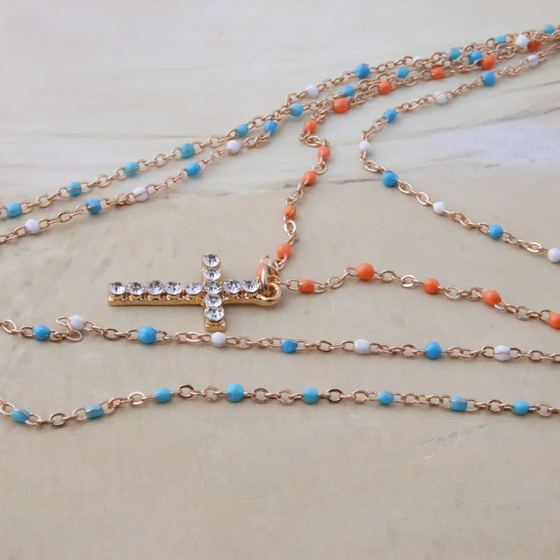 NeeFuWoFu цепь из нержавеющей стали ожерелье Жук браслеты на удачу браслеты для женщин насекомых Многослойные браслеты s Модные ювелирные изделия