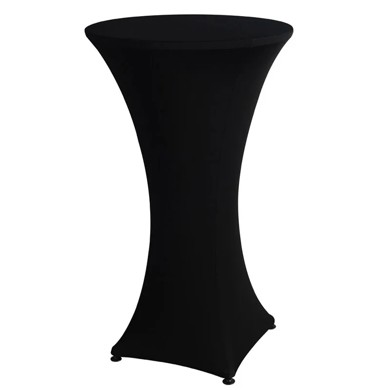 

20pcs Spandex Lycra Cover Tablecloth For 4 Leg 60cm x 110cm Poseur Cocktail Bar Table Wedding Party Event Decorations