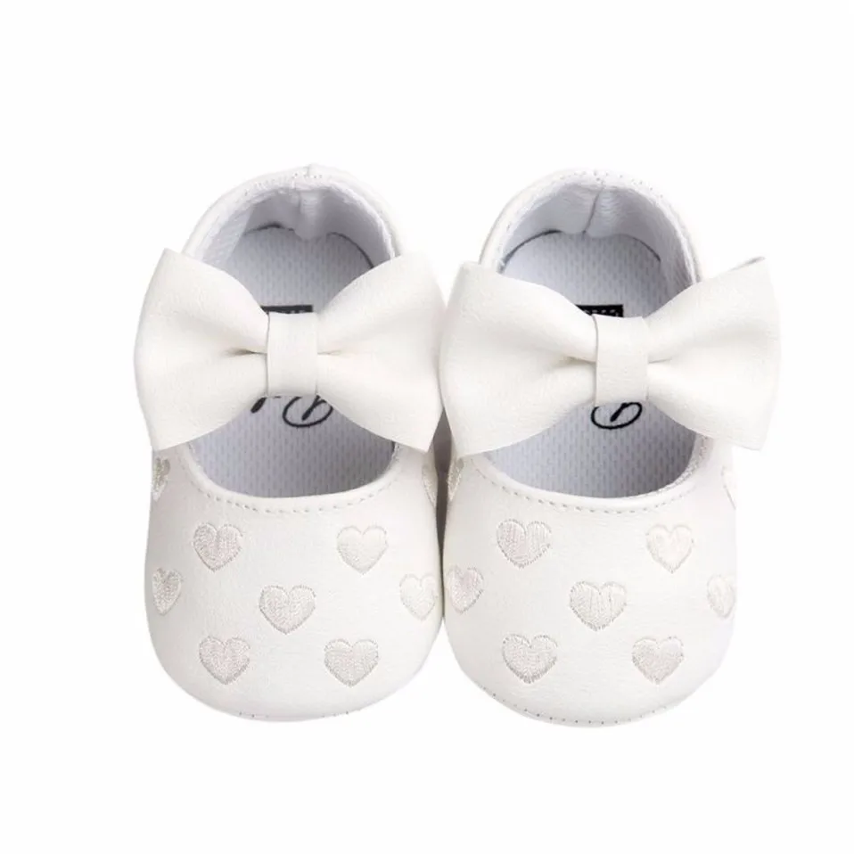 Baby PU Leather Baby Boy Girl Baby Moccasins Moccs Shoes Bow Fringe Soft Soled Non-slip Footwear Crib Shoes