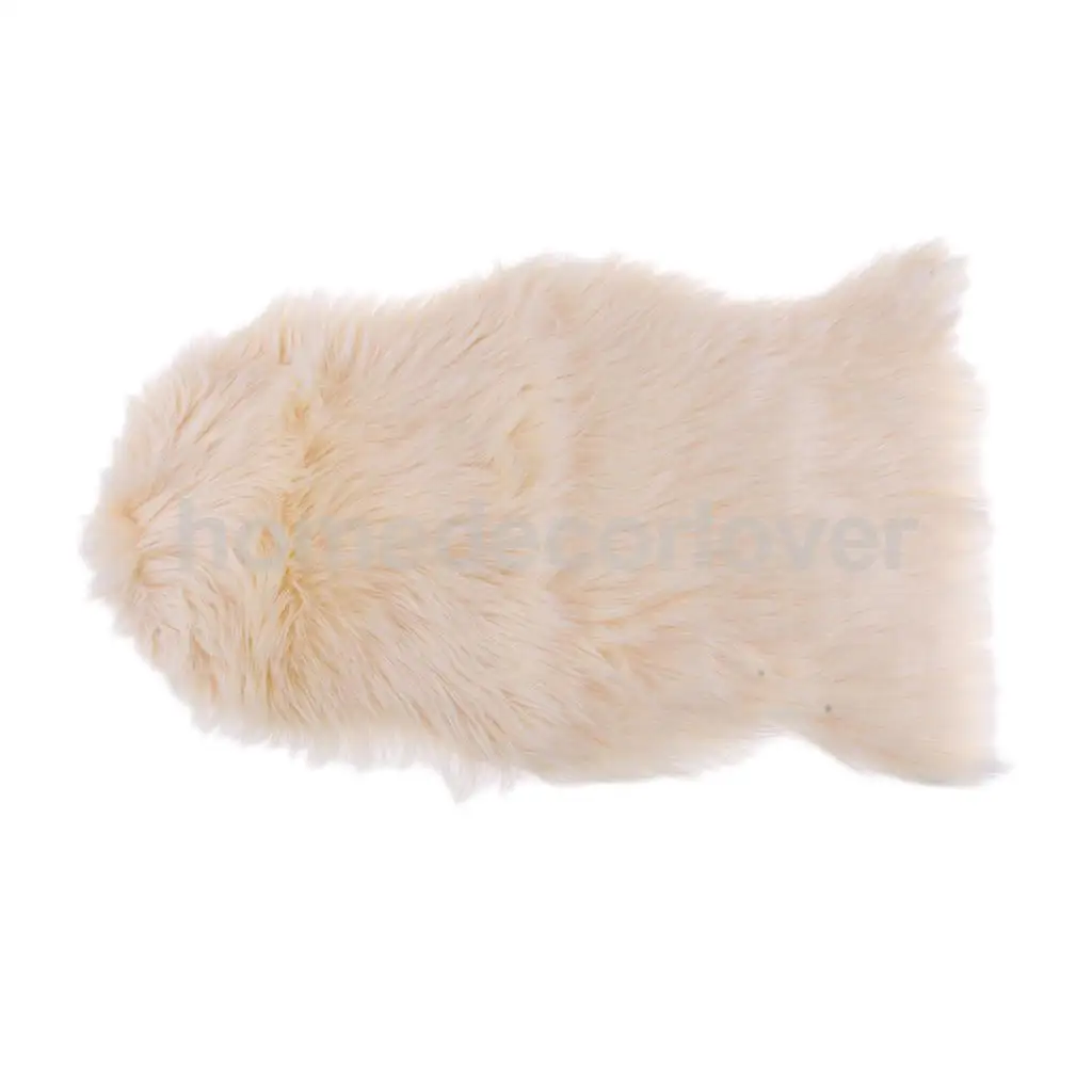 40x60cm Sheepskin Fluffy Skin Faux Fur Fake Rug Mat Rugs For Living Room Bedroom Sofa Floor 