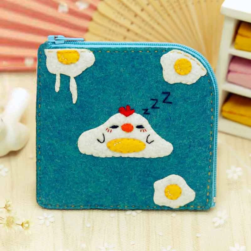 Monedero de fieltro para niñas, costura DIY, carteras y monederos de estilo lindo japonés para mujer, paquete de artesanía artesanal fieltro|wallet and purse|womens wallets and purseswallet wallet - AliExpress