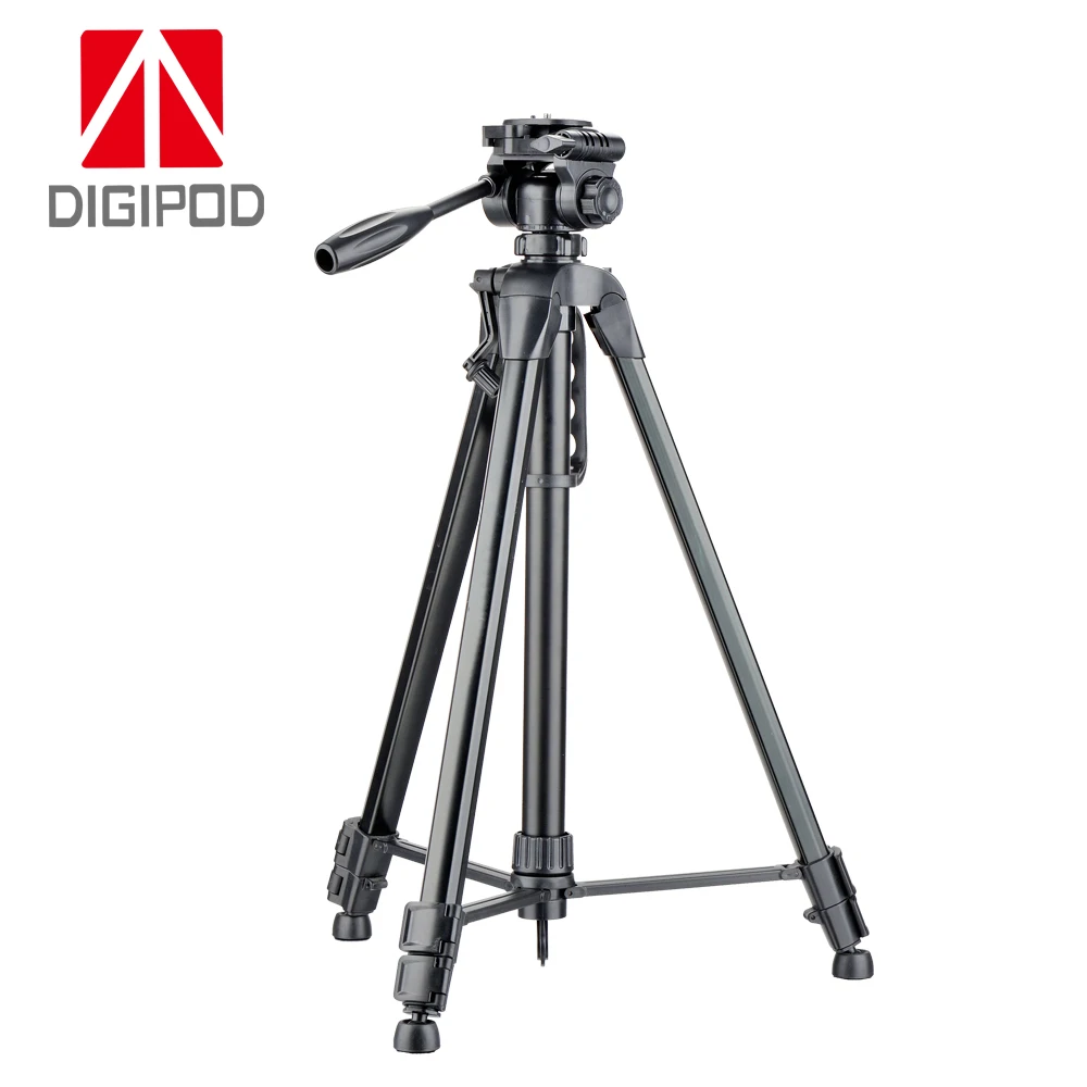 DIGIPOD TR 682AN 72 дюйма черный цвет высокий 3 секции штатив тренога для фотоаппарата