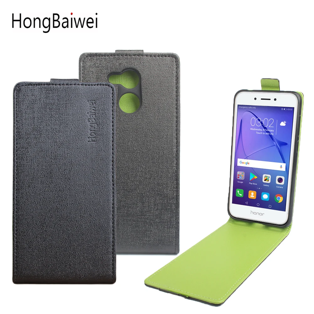 Высококачественная оригинальная чехол для Huawei Honor 6a с зеленым дном кожаный флип