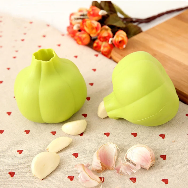 Creative Silicone Garlic Shaped Garlic Peeler Practical Kitchen Gadgets