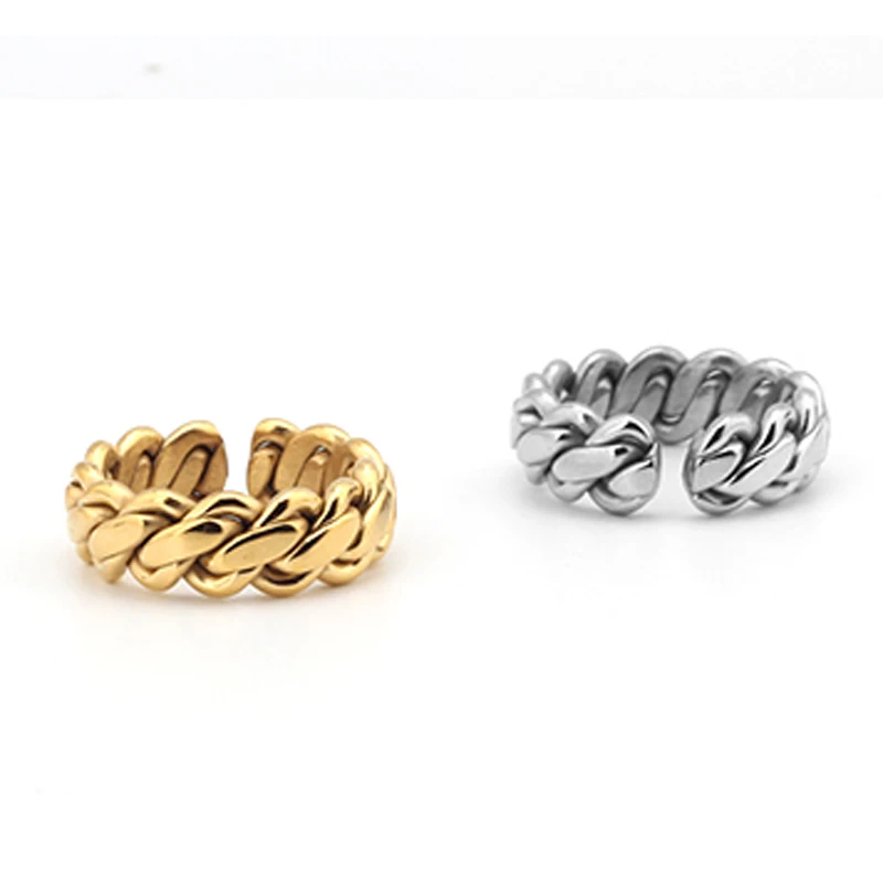 

Mcllroy Vintage Silver Men's Ring Twisted Ring For Men Women Couple 2019 New Design Titanium Steel Ring Jewelry anel masculino