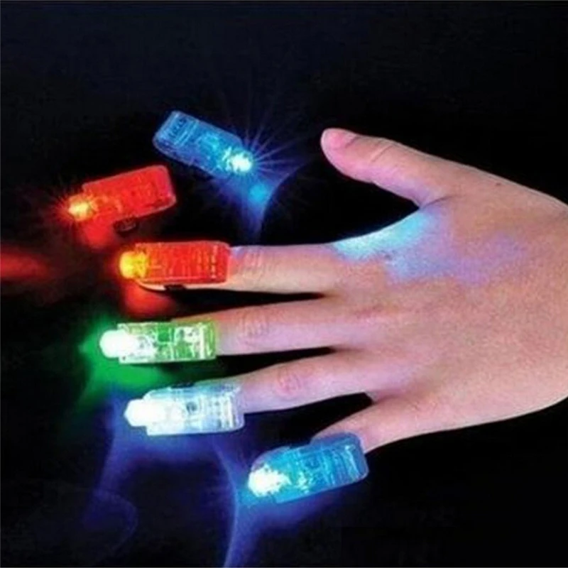 

Hot Selling Fluorescent Flashing Concert Props Light Up Led Toys Ring Finger Lamp Led Luminous Children's Toys