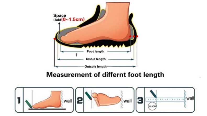 SIZE chart measure