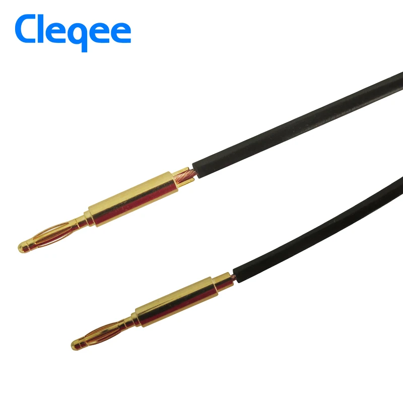 Cleqee P3011 10 шт./лот 2 мм позолоченный вилка банан усилитель аудио динамика кабель