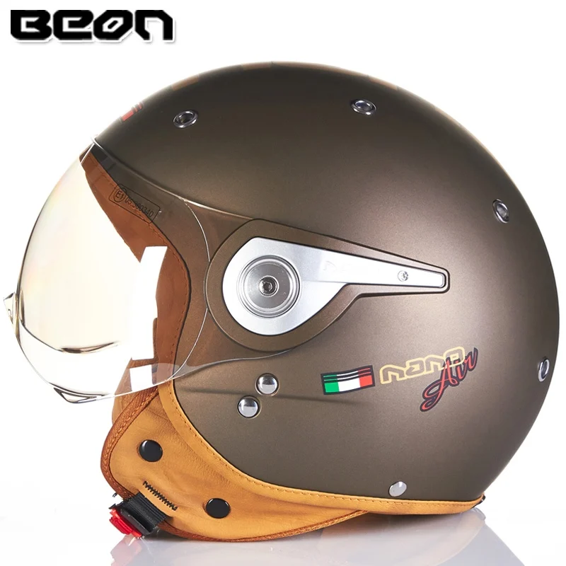 Beon мотоциклетный шлем мотоцикла vespa casco capacete открытым лицом capacetes motociclistas BEON B110A - Цвет: 5