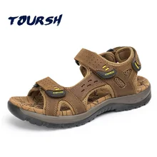 Г., лидер продаж, летняя пляжная Мужская обувь для отдыха высококачественные сандалии из телячьей кожи мужские сандалии больших размеров размер 38-45, Tenis Masculino