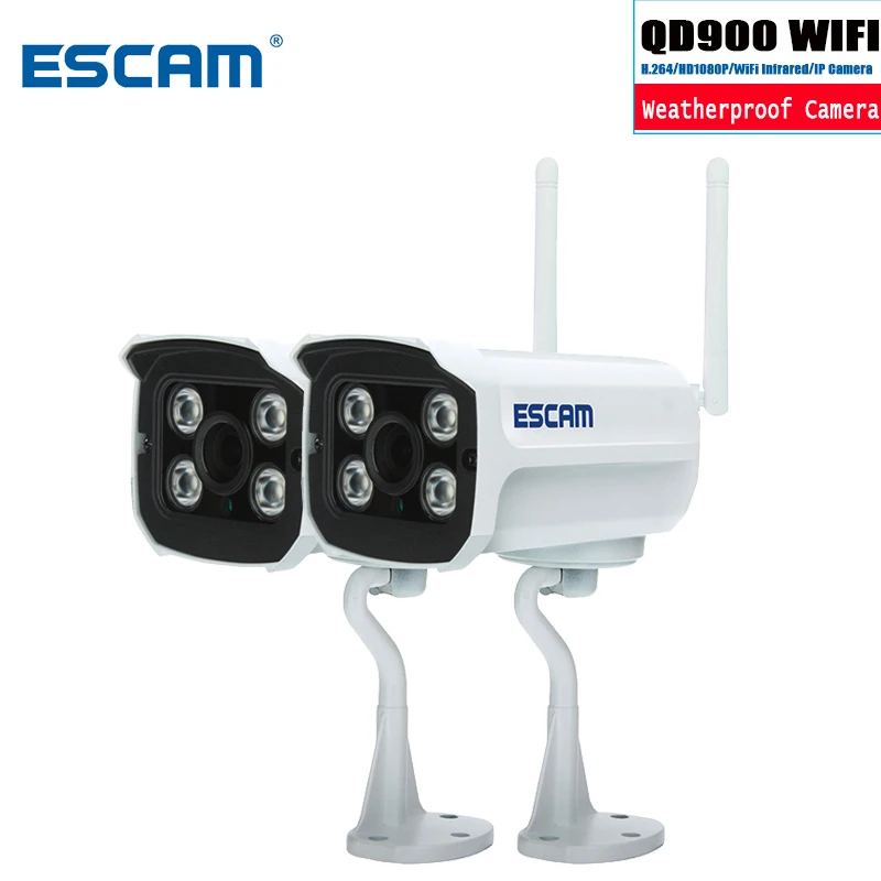 ESCAM QD900 HD 1080P 2MP wifi ip-камера сетевая инфракрасная пуля IP66 уличная Водонепроницаемая Onvif Беспроводная CCTV камера наблюдения s