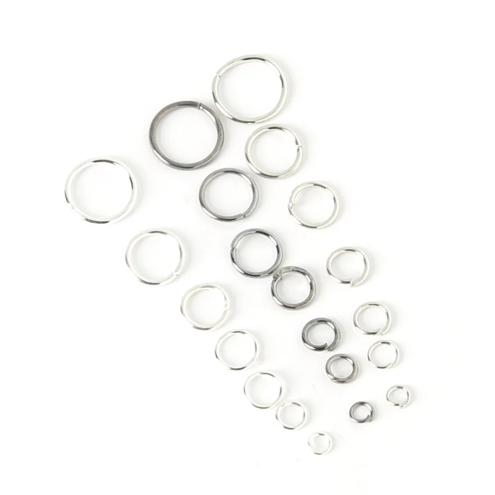 

0.5*3mm 500pcs/bag wholesale gunblack/Silver/Rhodium Tone Jump Rings jewelry making Findings Split Ring FQA020-01