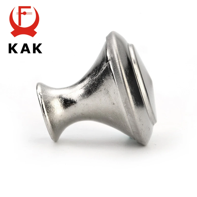 20 قطعة KAK سبائك الزنك مقابض الساتان النيكل مجلس الوزراء سحب دولاب مقابض أدراج خزانة مقبض مع المسمار أثاث