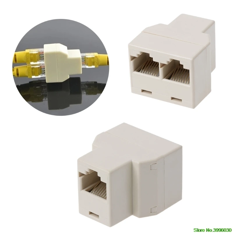 Соединительный адаптер RJ45 CAT5 CAT5E Network Ethernet 1to2|Терминалы| |