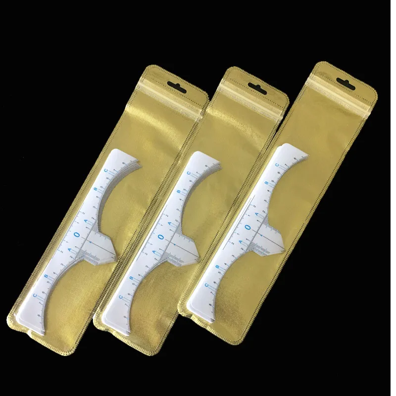 

20pcs Microblading Accesories Eyebrow Ruler Sticker Disposable Eyebrow Shaping Tools Measure Template Stencil Permanent Makeup
