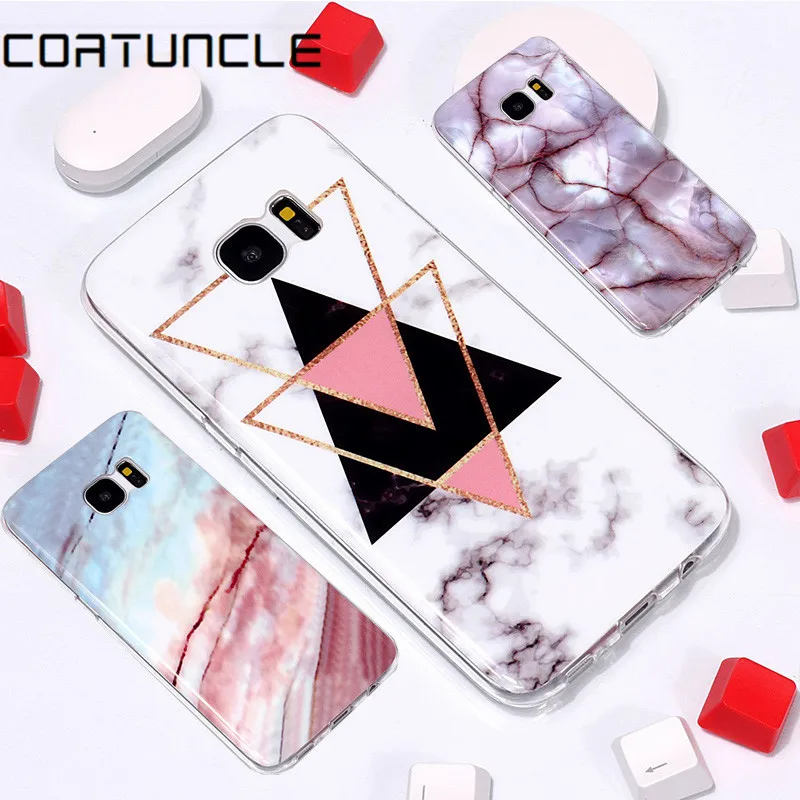 

S7 Edge Soft Marble Case on For Fundas Samsung Galaxy S6 S6 Edge Cover For Samsung S7 S7 Edge Etui Silicone Gel IMD Phone Cases