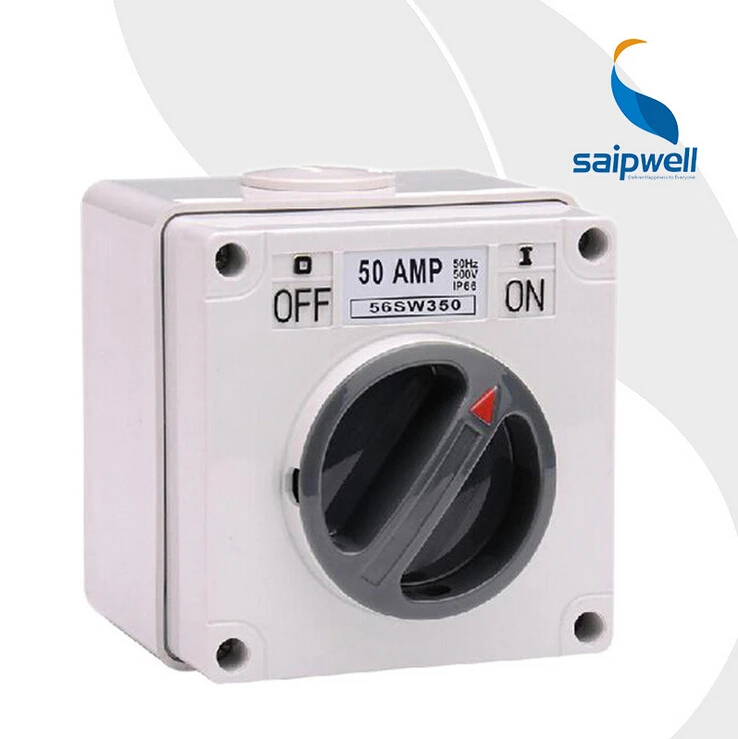 

Saipwell IP66 50a Rotary Volume Control Switch Waterproof Rotary Switch (SP-56SW340)